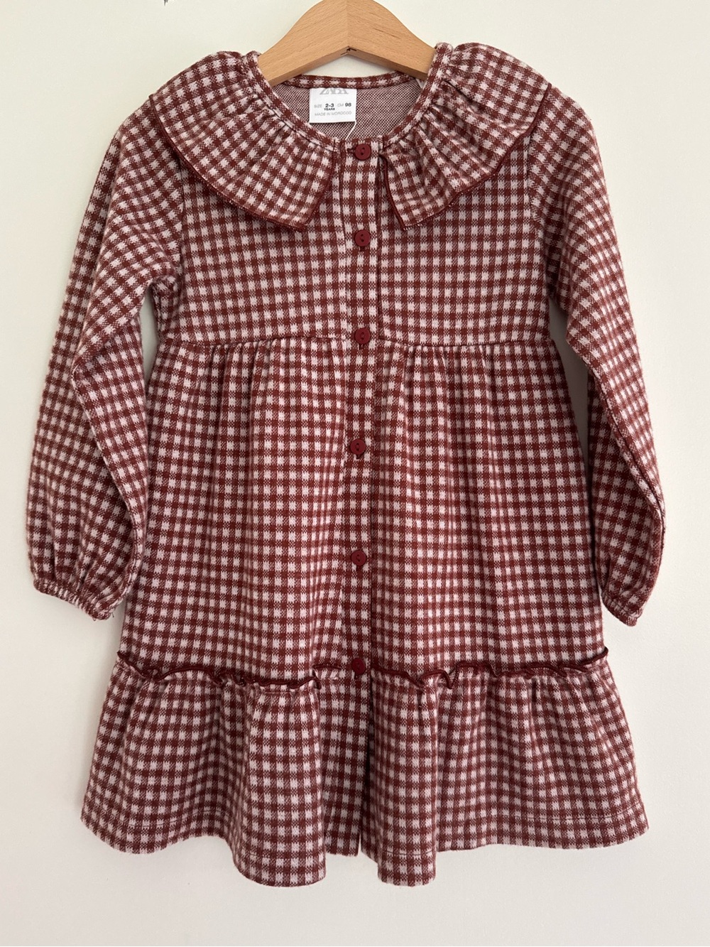 NWT Zara Gingham Dress 2-3Y